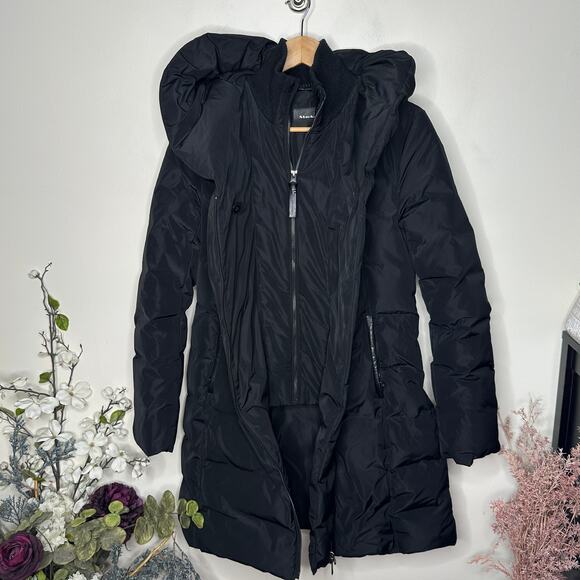 MACKAGE Kay NFR Down Coat Signature Mackage Collar Black Sz M $1190 - Picture 4 of 9